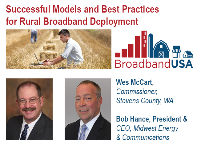 Infrastructure Week Special: Successful Models and Best Practices for Rural Broadband Deployment