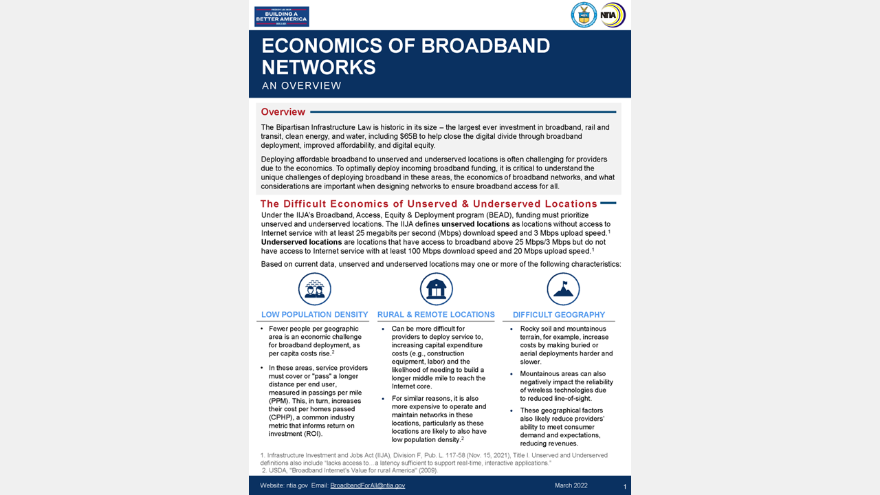 Economics of Broadband Networks