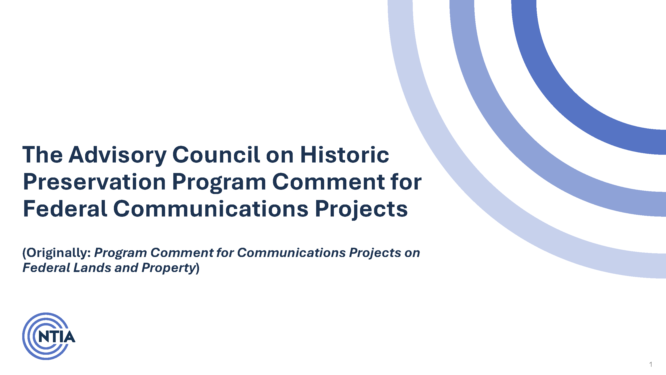 Flowchart diagram for Historic Preservation Program Comment for Communications Projects.