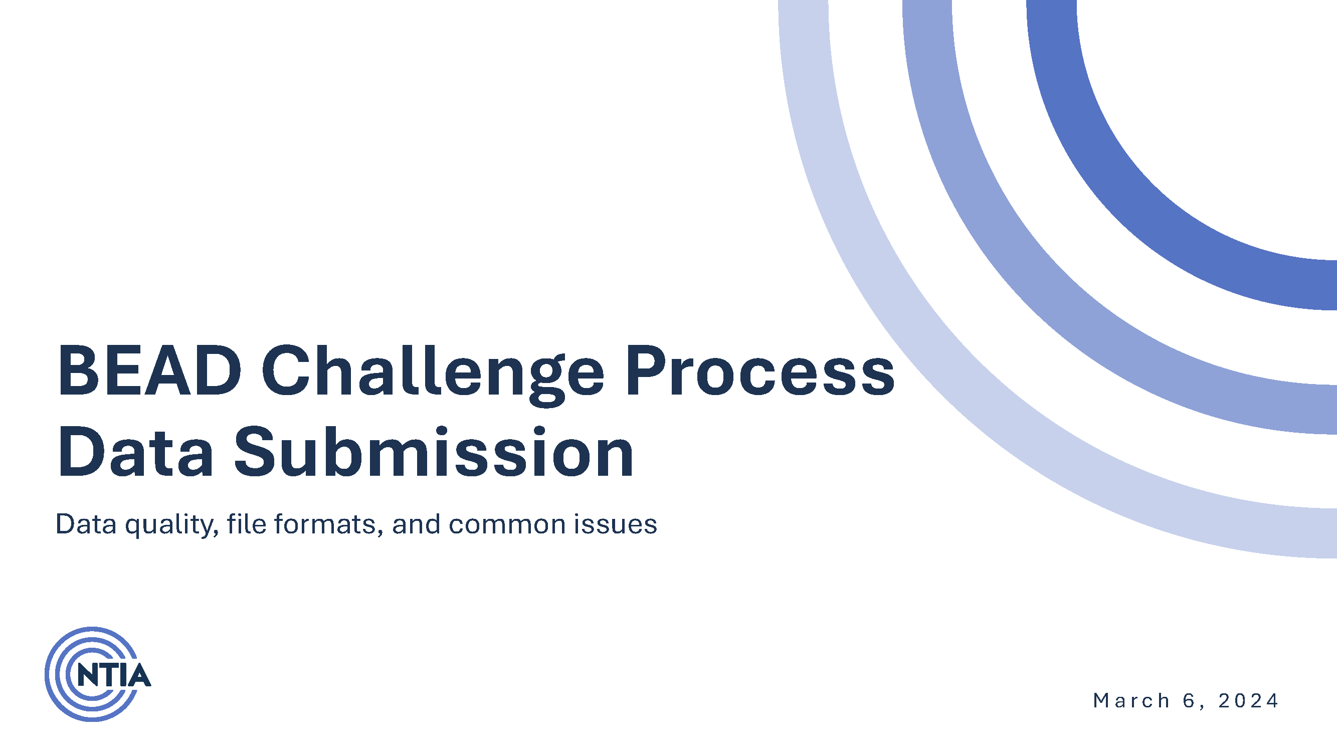 BEAD Challenge Process Data Submission Thumbnail