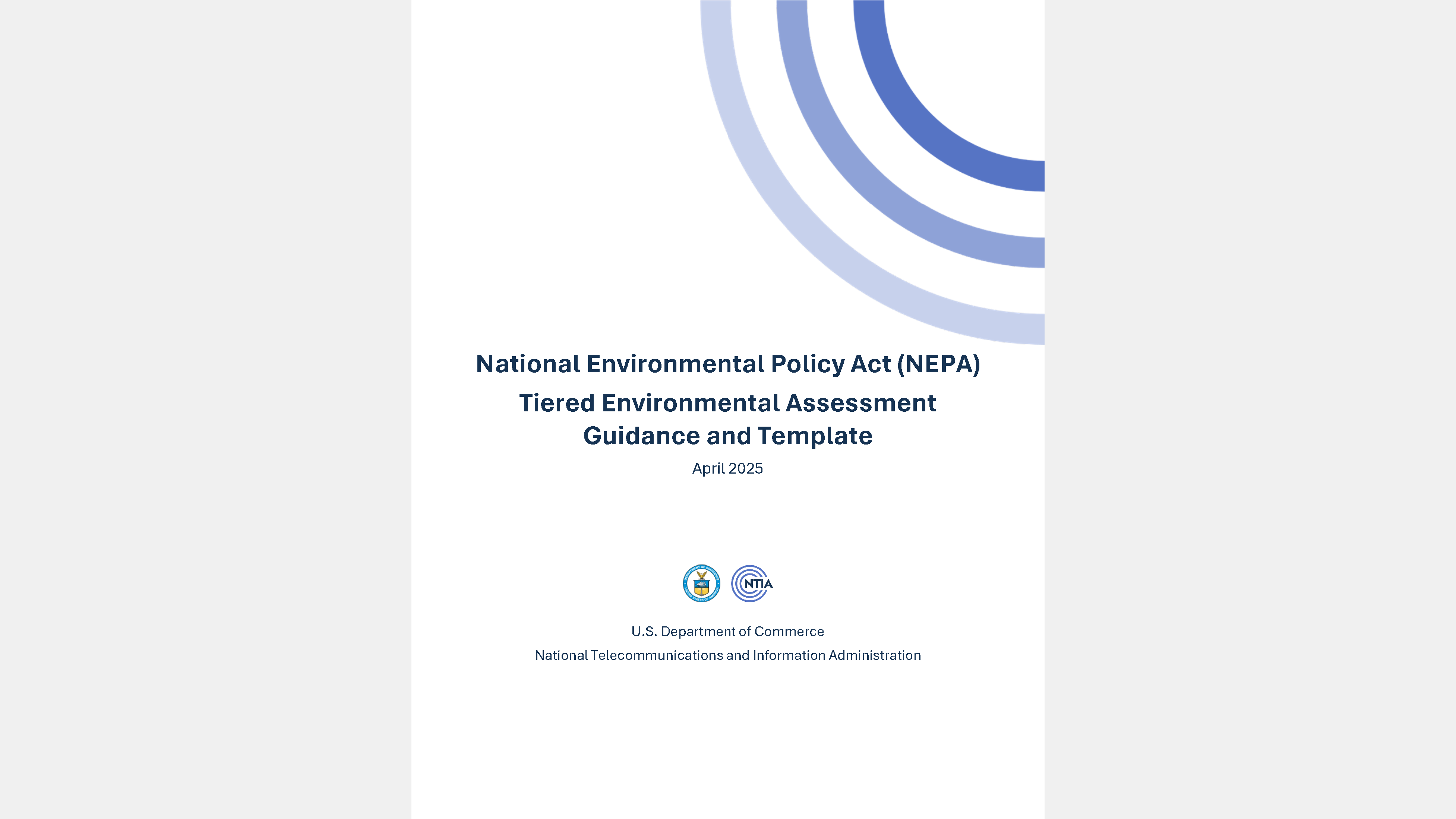 Tiered Environmental Assessment (EA) Template and Resources
