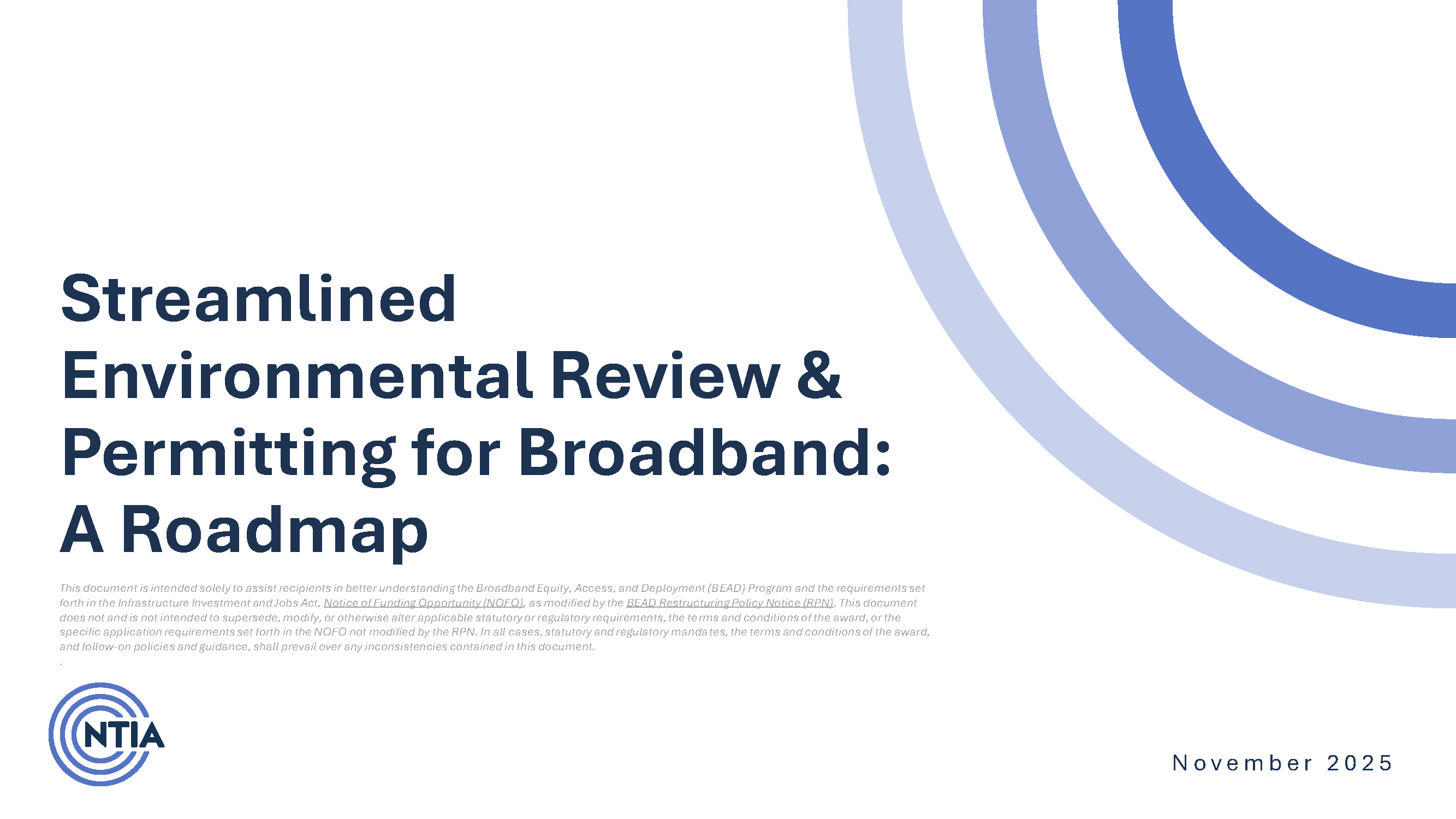 Streamlined Environmental Review & Permitting for Broadband: A Roadmap