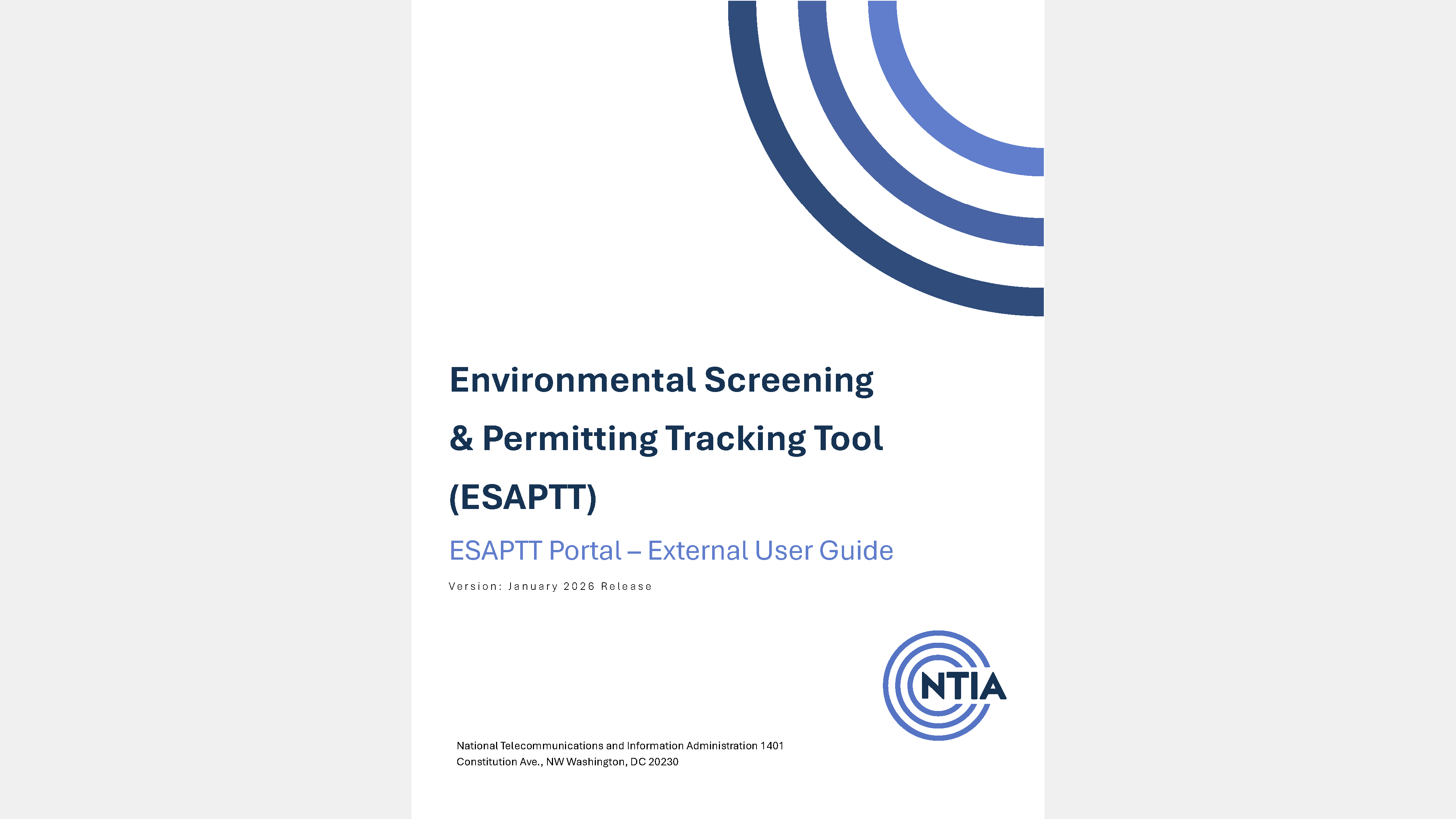 ESAPTT External User Guide Thumbnail