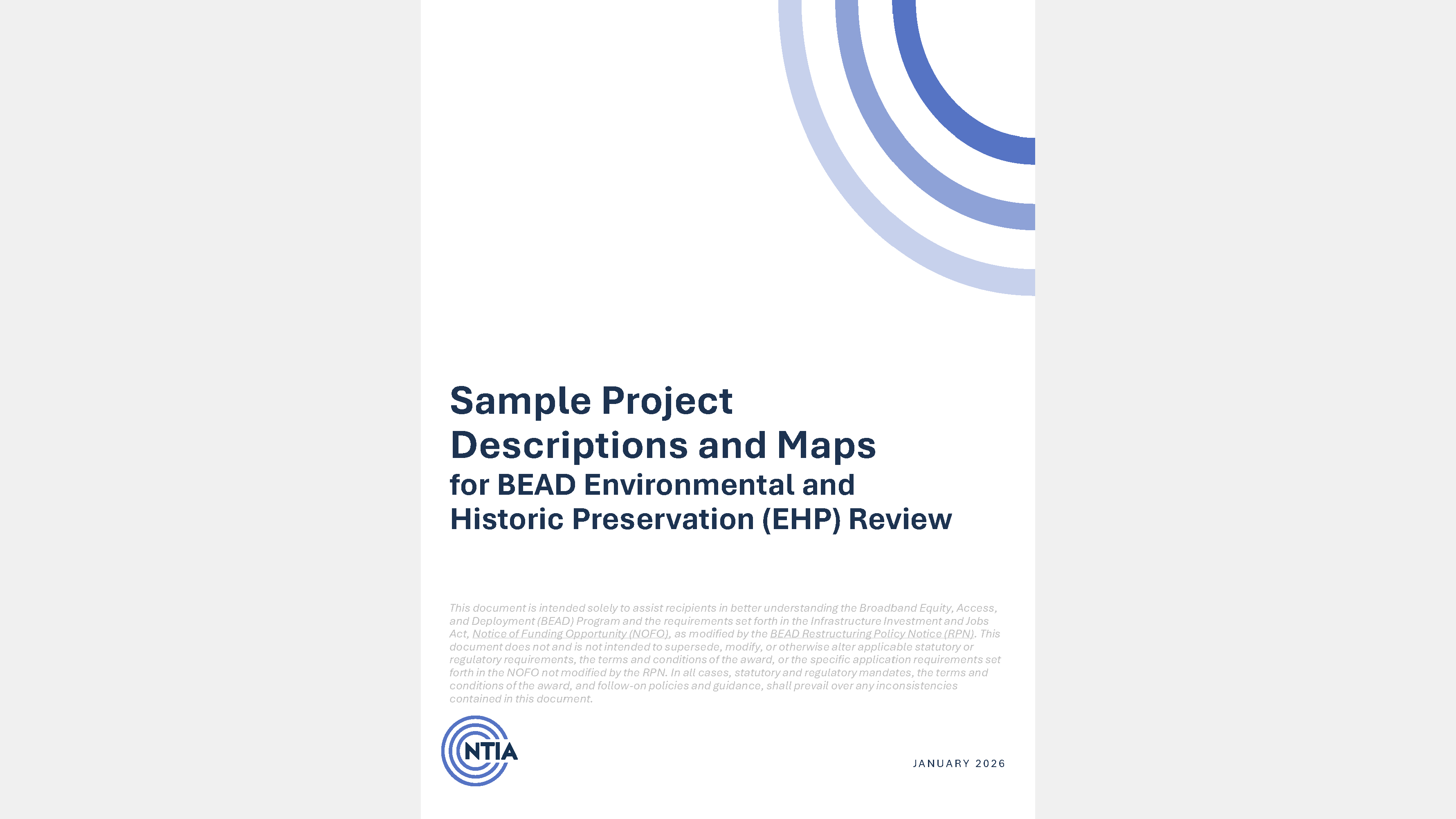 Sample Project Descriptions and Maps​ for BEAD Environmental and Historic Preservation (EHP) Review
